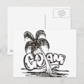 グアムb&w ポストカード (正面/裏面)