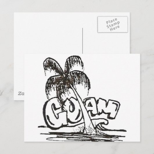 グアムb&w ポストカード (正面/裏面)