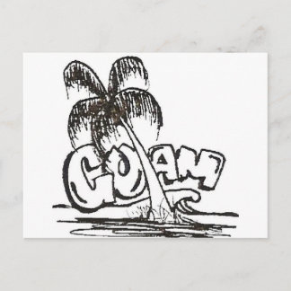 グアムb&w ポストカード