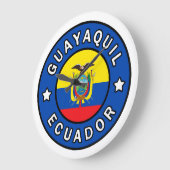 グアヤキルエクアドル ラージ壁時計 (傾斜)