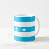 グアヤキル市旗エクアドルのシンボル コーヒーマグカップ (正面右)