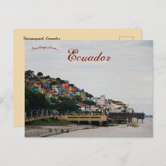 グアヤキル・エクアドルの見解 ポストカード (正面/裏面)