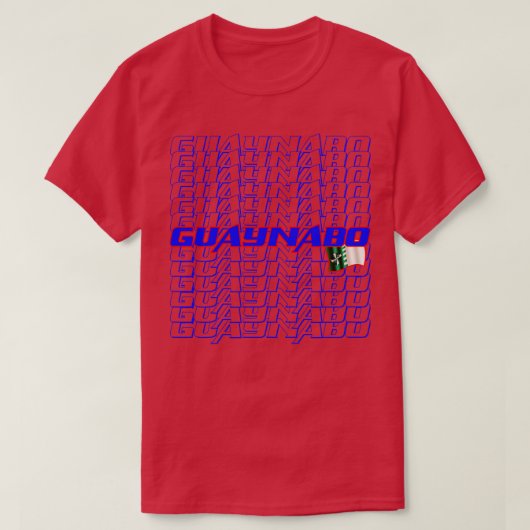 グアヤナボカスケード文字 Tシャツ (デザイン正面)