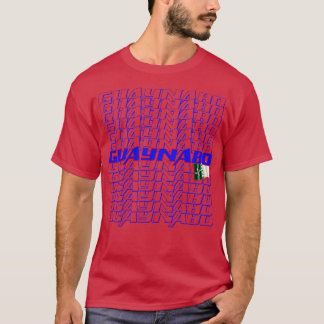 グアヤナボカスケード文字 Tシャツ