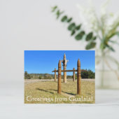 グアララさんのご挨拶！ ポストカード (スタンド正面)