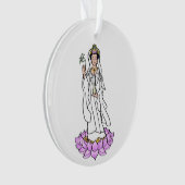 グアンイン菩薩像オンロータス オーナメント (正面)