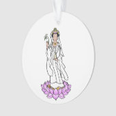 グアンイン菩薩像オンロータス オーナメント (正面)