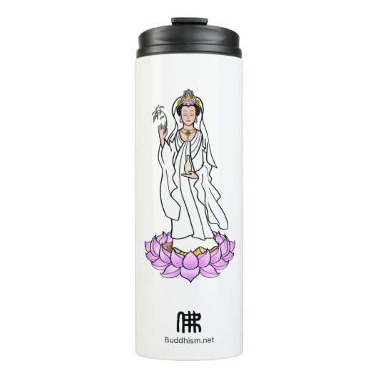 グアンイン菩薩像オンロータス タンブラー (正面)