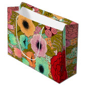 グアーチア絵を描ートフローラフラワーガーデン ラージペーパーバッグ (正面アングル)