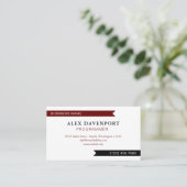 グイドンペナントブルガンディブラック任意の職業 名刺 (スタンド正面)