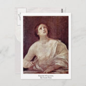 グイド・レニによるルクレティア自殺 ポストカード (正面/裏面)