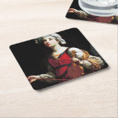 グイド·レニ·セント·セシリア スクエアペーパーコースター (アングル)