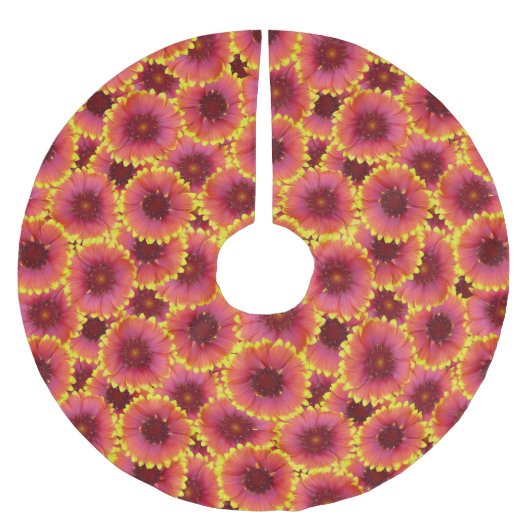 グイラルディアのシームレスパターン ブラッシュドポリエステルツリースカート (正面)