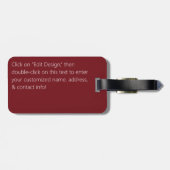 グイラルディアのシームレスパターン ラゲッジタグ (裏面横)