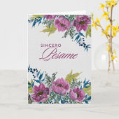 グイルナルダデアネモナス・ロサス・タルジェータ・デ・コンデンシア カード (黄色い花)