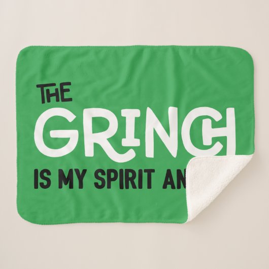 グインチは私のスピリットアニマル引用文 シェルパブランケット (正面(横))