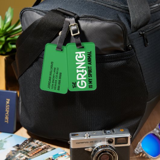 グインチは私のスピリットアニマル引用文 ラゲッジタグ (正面&裏面)