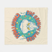 グインチ嫌いのクリスマス フリースブランケット (正面(横))