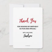 グインチ彼は意地悪な1歳の誕生日だ サンキューカード (裏面)