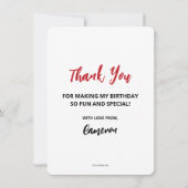 グインチ彼女は平均1歳の誕生日だ サンキューカード (裏面)