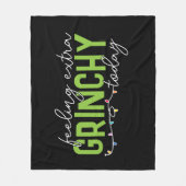 グインチ |の感じ今日の余分なグラインシー フリースブランケット (正面)