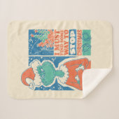 グインチ |クリスマスストップヴィンテージグラフィック シェルパブランケット (正面(横))