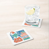 グインチ |クリスマスストップヴィンテージグラフィック スクエアペーパーコースター (インサイチュ)