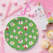 グインチ |クリスマスドットパターン ペーパープレート (パーティー)