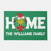 グインチ |クリスマスホリデーリース ドアマット (正面)