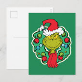 グインチ |クリスマスホリデーリース ポストカード (正面/裏面)