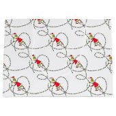 グインチ |クリスマスライトパターン ラージペーパーバッグ (正面)