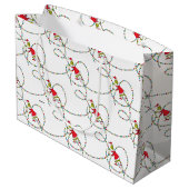 グインチ |クリスマスライトパターン ラージペーパーバッグ (裏面アングル)