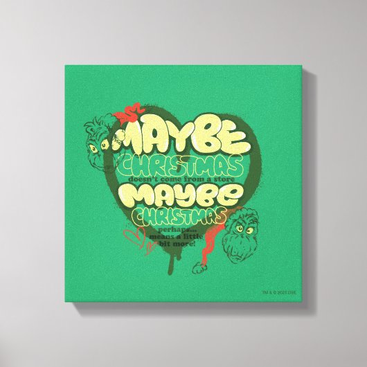 グインチ |クリスマス引用文 キャンバスプリント (正面)