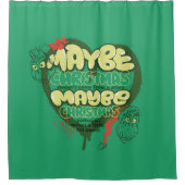 グインチ |クリスマス引用文 シャワーカーテン (正面)