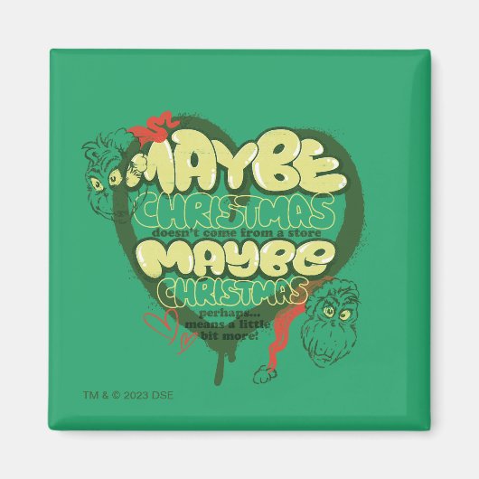 グインチ |クリスマス引用文 マグネット (正面)