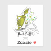 グインチ |コーヒおもしろいーが必要 シール (シート)