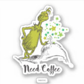 グインチ |コーヒおもしろいーが必要 シール (正面)