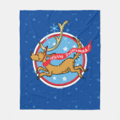 グインチ |マックスグメリーリンクリスマス！ フリースブランケット (正面)