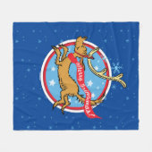 グインチ |マックスグメリーリンクリスマス！ フリースブランケット (正面(横))