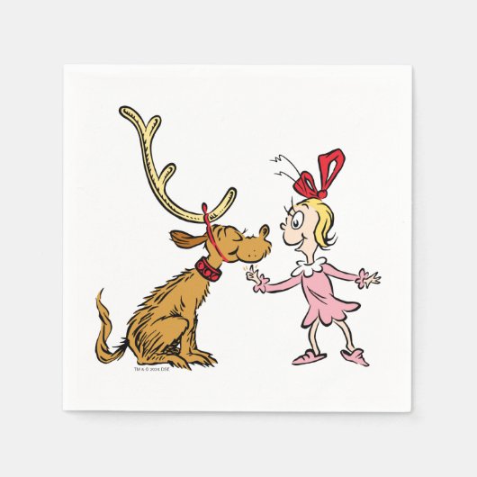 グインチ |マックス&シンディルー誰 スタンダードカクテルナプキン (正面)