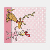 グインチ |マックス&シンディルー誰 フリースブランケット (正面(横))