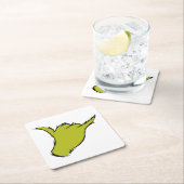 グインチ |平均的なマシンのTシャツ スクエアペーパーコースター (インサイチュ)