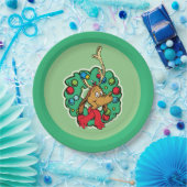 グインチ |最大クリスマスリース ペーパープレート (パーティー)