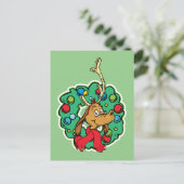 グインチ |最大クリスマスリース ポストカード (スタンド正面)