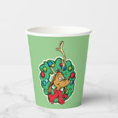 グインチ |最大クリスマスリース 紙コップ (正面)