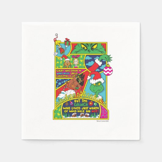 グインチ |漫画図 スタンダードカクテルナプキン (正面)