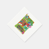 グインチ |漫画図 スタンダードカクテルナプキン (角)