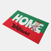 グインチ | Cindy-Lou Who – キャンディーケーンを持つ ドアマット (アングル)