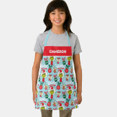 グインチ | Happy Wholidays Pattern エプロン (インサイチュ)