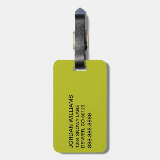 グインチ | The Dude ラゲッジタグ (裏面縦)